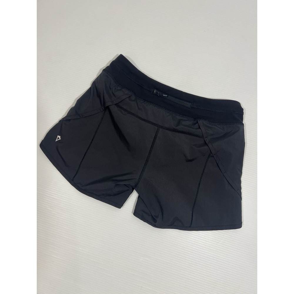 Ivivva Speedy Shorts Girls Size 14 Black Running Relay Active 5" Inseam